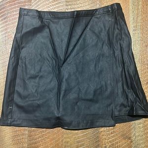Abercrombie faux leather skirt